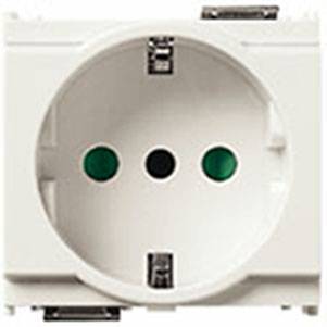 Gniazdo 2P+E, 16A, standard P30, 2M, biały
