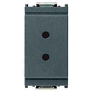 Gniazdo 2P, 6A, 24V, SELV, 1M, antracyt