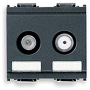 TV-RD-SAT single-conn.out.2outs grey