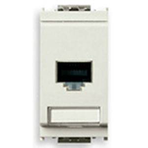 Gniazdo komputerowe RJ45, kat. 6, Netsafe UTP 110, 1M, biały