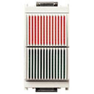 Podwójny wskaźnik świetlny, czerwony/zielony, 1M, biały