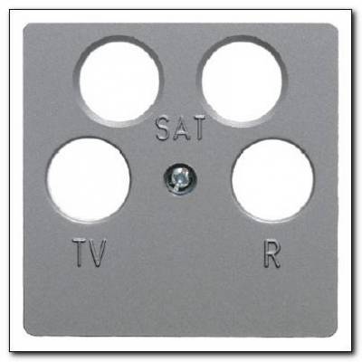 Płytka centralna do gniazda antenowego 4-wyjściowego; alu; B.1/B.7 Glas Numer katalogowy: 14841404