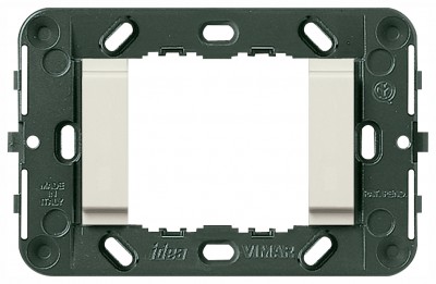 Ramka montażowa, gładka, 2M, biały