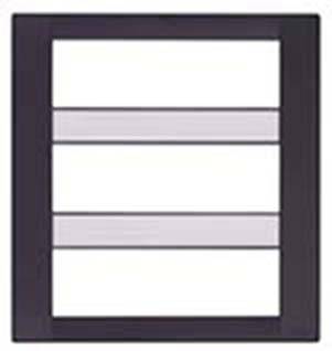 Ramka ozdobna, Classic, technopolimer, 21M metaliczny antracyt