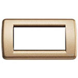 Ramka ozdobna, Round, metal, 4M, metaliczny brązowy