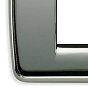 Ramka ozdobna, Round, metal, 4M, matowy chrom