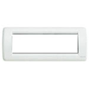 Ramka ozdobna, Round, metal, 6M, biały