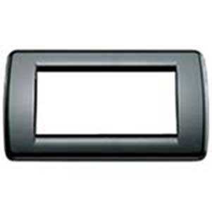 Ramka ozdobna, Round, technopolimer, 5M, czarny