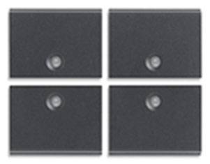 4 przyciski, 1M, symbol w/o, antracyt