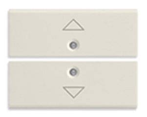 2 przyciski 2M, symbol strzałki, białe