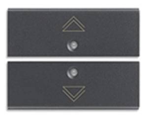 2 przyciski 2M, symbol regulacji, antracyt