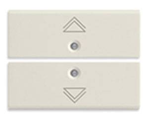 2 przyciski 2M, symbol regulacji, białe