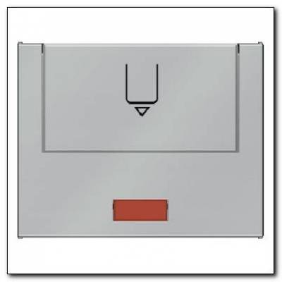 Łącznik na kartę hotelową-nasadka z nadrukiem i czerwoną soczewką; stal szlachetna, lakierowana; K.5 Numer katalogowy: 16417104