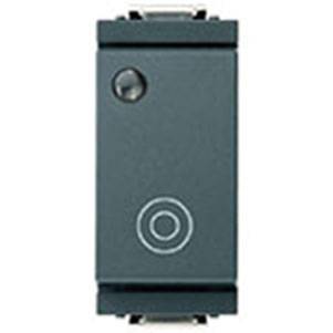 Przycisk 1P, 10A, symbol ogólny, podświetlenie, 1M-zmniejszony, antracyt