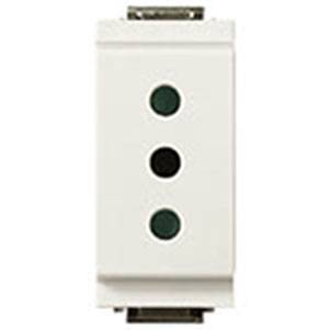 Gniazdo 2P+E, 10A, standard P11, 1M-zmniejszony, biały