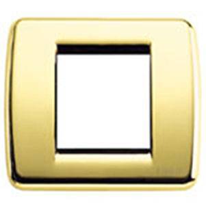 Ramka ozdobna, Round, metal, 1-2M, polerowany złoty