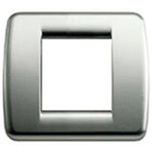 Ramka ozdobna, Round, metal, 1-2M, szczotkowany nikiel