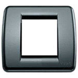 Ramka ozdobna, Round, technopolimer, 1-2M, grafitowy szary