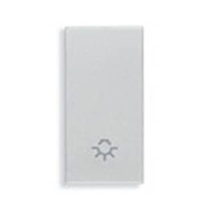 Klawisz, symbol lampy, 1M, srebrny