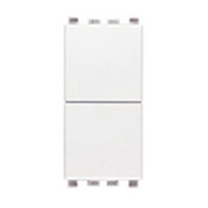 Dwa niezależne przyciski, NO+NO, 10A, 1M, biały