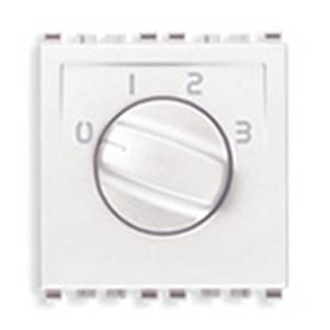 Regulator prędkości 1P, 4 poz., obrotowy, 2M, biały