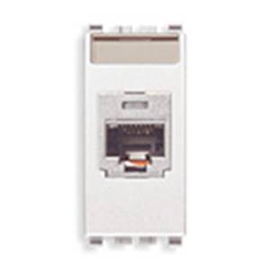 Gniazdo komputerowe, RJ45, kat.5e, Panduit UTP, 1M, biały