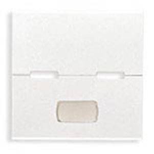 Klawisz, bez symbolu, z polem opisowym, 2M, biały