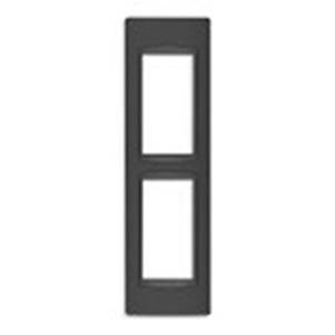 Ramka ozdobna, Classic, metal lakierowany, 2M (1+1), matowy antracyt