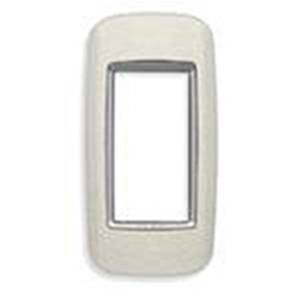 Ramka ozdobna, Round, metal lakierowany, 1M, matowy srebrny