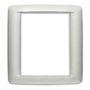 Ramka ozdobna, Round, metal lakierowany, 8M, matowy srebrny