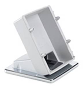 Ramka montażowa, nabiurkowa, 8M, srebrny