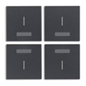 4 przyciski, 1M, Symbol I, antracyt