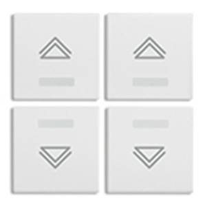 4 przyciski, 1M, Symbol regulacji, biały