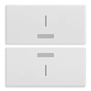 2 przyciski, 2M, Symbol I, biały