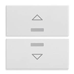 2 przyciski, 2M, Symbol strzałek, biały