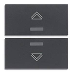 2 przyciski, 2M, symbol regulacji,, antracyt