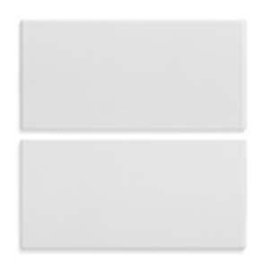 2 przyciski, 2M, symbol w/o, biały