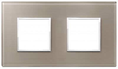 Ramka ozdobna 4M (2+2) 71mm opal brown