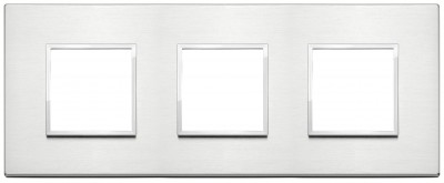 Ramka ozdobna 6M (2+2+2) 71mm brilliant alumin