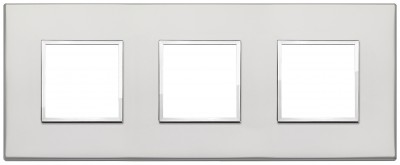 Ramka ozdobna 6M (2+2+2) 71mm silver