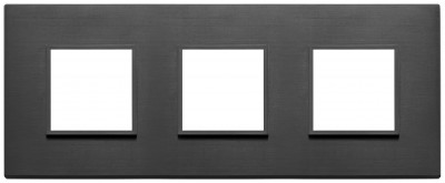 Ramka ozdobna 6M (2+2+2) 71mm total black