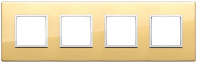 Ramka ozdobna 8M (2+2+2+2) 71mm polished gold