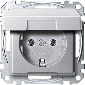 GNIAZDO SCH+POKR,ALU, SYS. M, Kod produktu: ME-MTN2311-0460