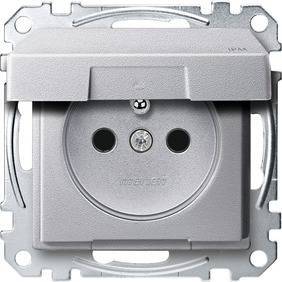 GNIAZDO+UZ.,PRZESŁ.Z.ŚR.KL.IP44.ALU.S.M, Kod produktu: ME-MTN2614-0460