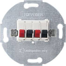 WKŁAD PRZYŁĄCZA GŁOŚNIKA, BIAŁY, Kod produktu: ME-MTN467019