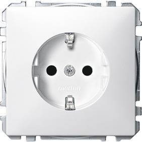 GNIAZDO SCHUKO+PRZESŁ., BIAŁE, SYS. D., Kod produktu: ME-MTN2300-4019