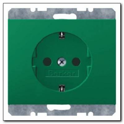 Gniazdo SCHUKO; zielony; K.1/K.5 Numer katalogowy: 47157013