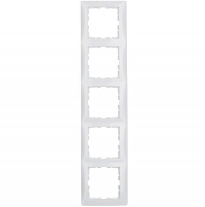 Ramka 5-krotna; śnieżnobiały; B.Kwadrat Numer katalogowy: 5310158989