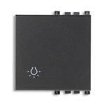 Klawisz wymienny do mechanizmu z symbolem światła, 2M, antracyt