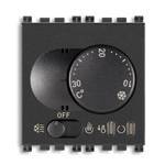 Termostat z pokrętłem, 2M, antracyt